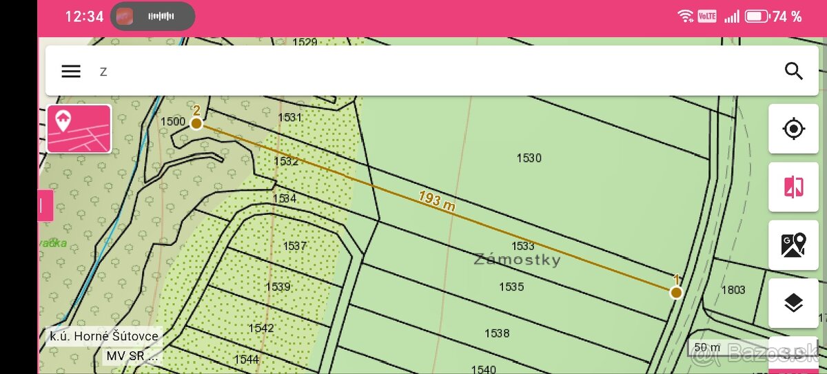 Pozemky Šútovce znížená cena - 4