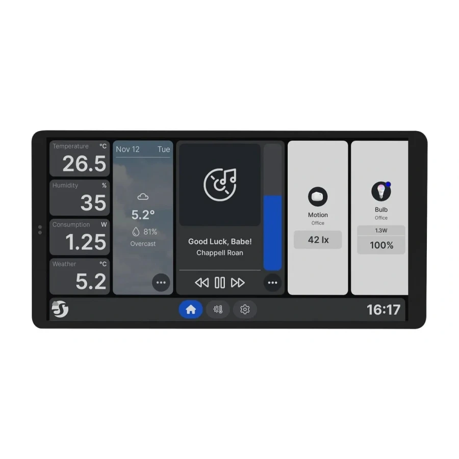 Smart panel Shelly Wall Display X2+BLU H&T-zanovny, v zaruke - 4