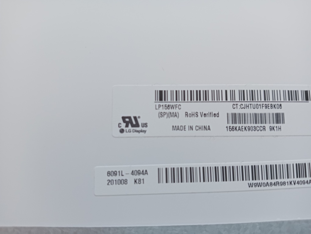 predám 15.6" LED SLIM displej 30pin eDP - LP156WFC - 4