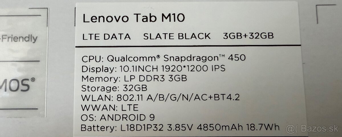 Tablet Lenovo tab M10 - 4