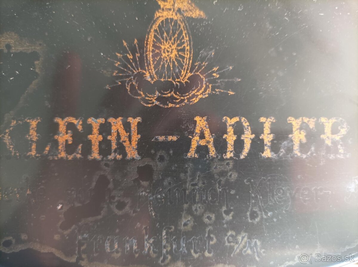 Starožitný nemecký písací stroj 1938 -Klein Adler - 4