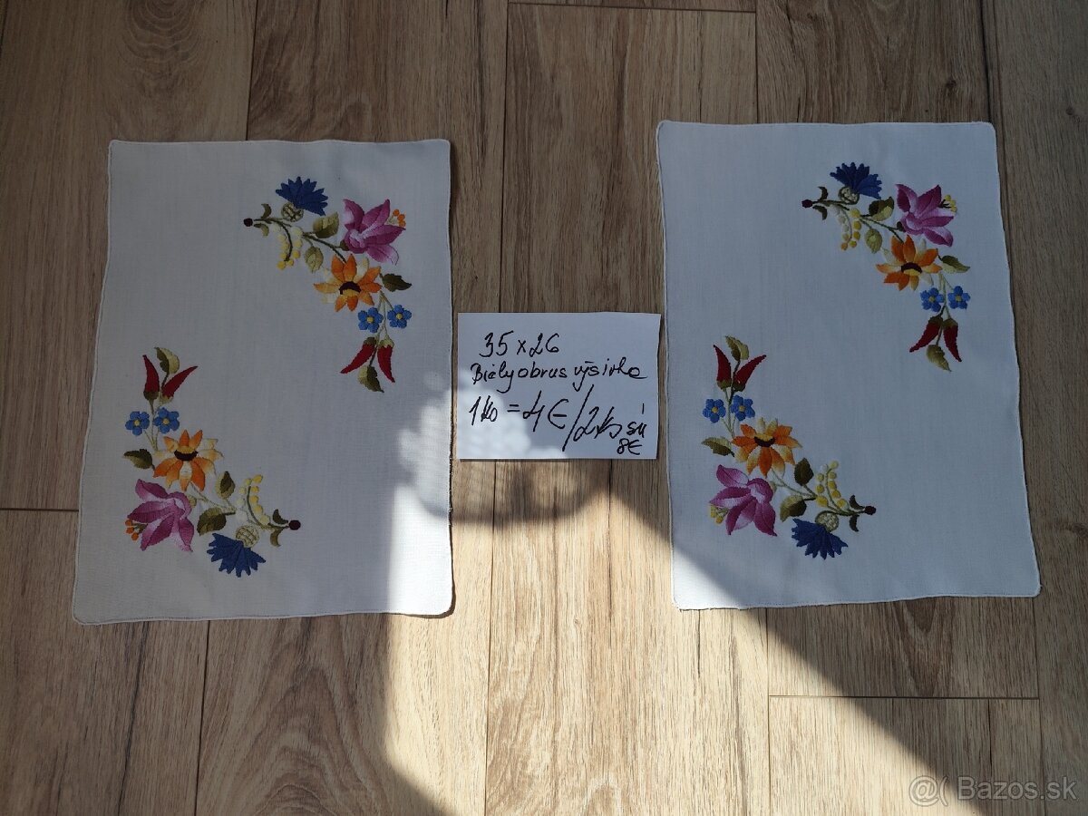 Obrusy retro ručne vyšívané - 4