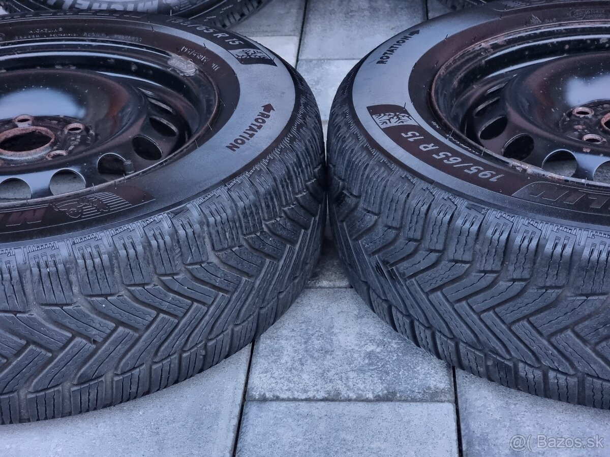 Zimné pneumatiky na diskoch 195/65r15 octavia 3 - 4