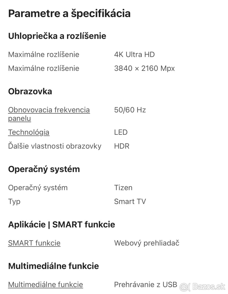 Samsung Ultra HD 50’ - 4