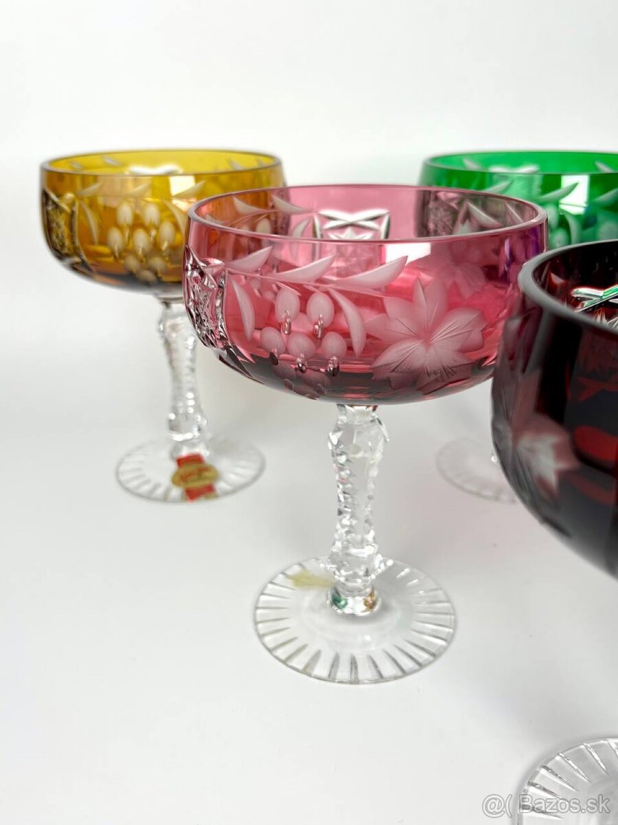 Krištáľové poháre kremánky Anna Hutte Traube - 4