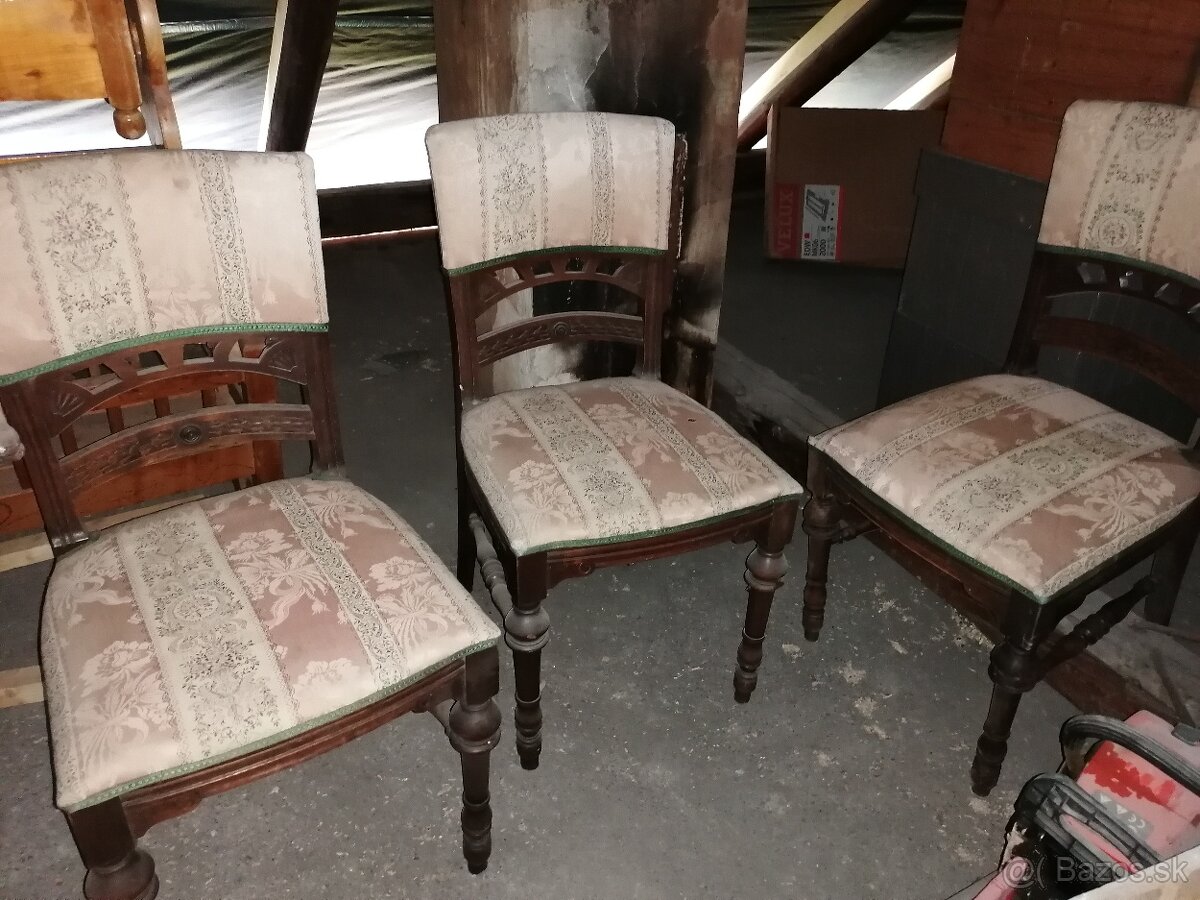 Starožitné stoličky drevené, začiatok 20.stor. - 4