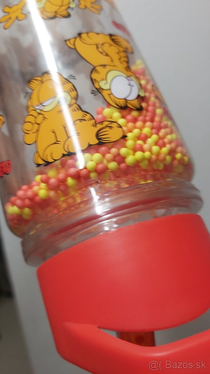 fľaša plastová Carfield na vodu 1L -detský motív -nová - 4