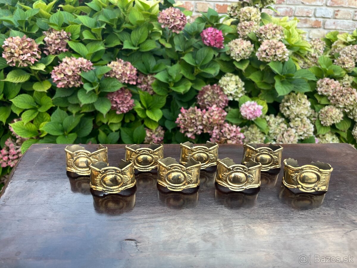 Mosadzné krúžky na servítky - 4