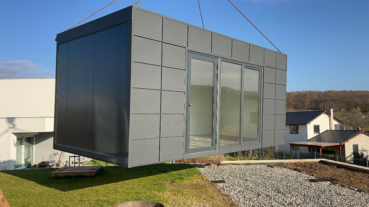 Obytny kancelársky kontajner D18 antracit - 4