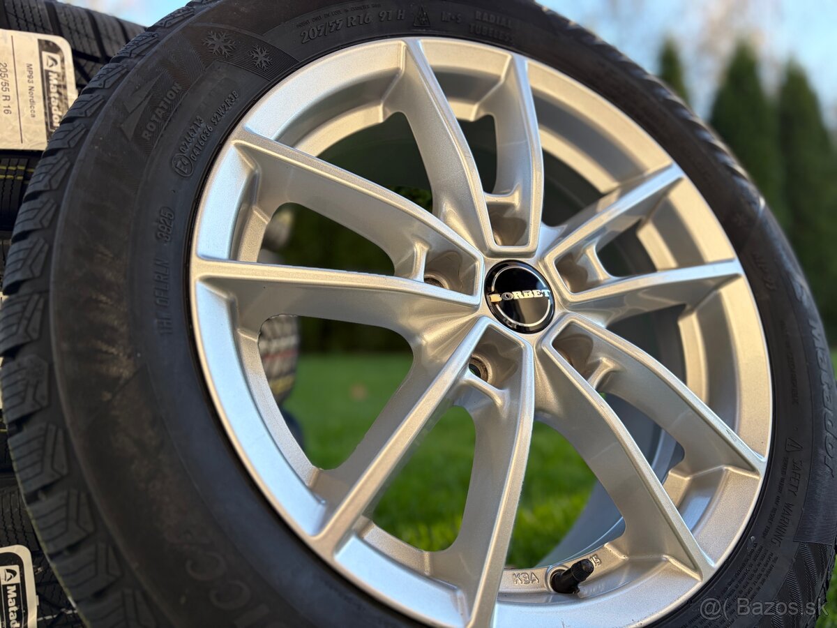 č19 Zimná sada BORBET R16 5x112 MATADOR 205/55 - 4