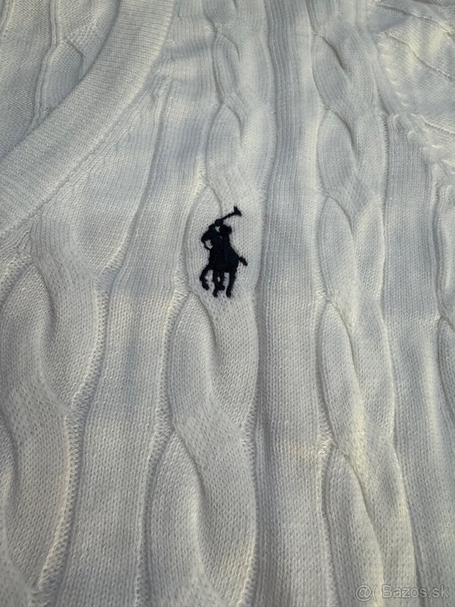 Ralph Lauren sveter biely - 4