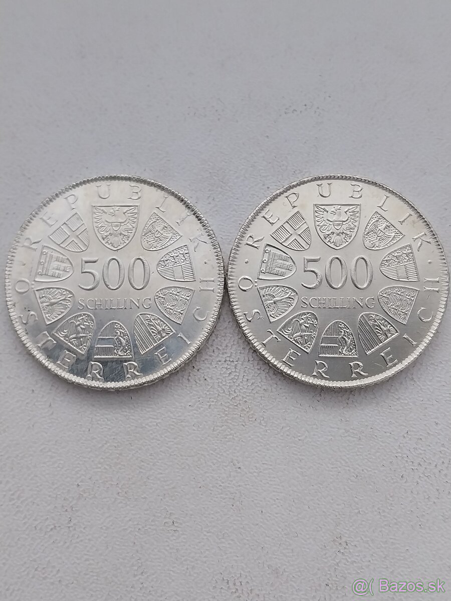 Strieborne mince Rakúska a Kanady - 4