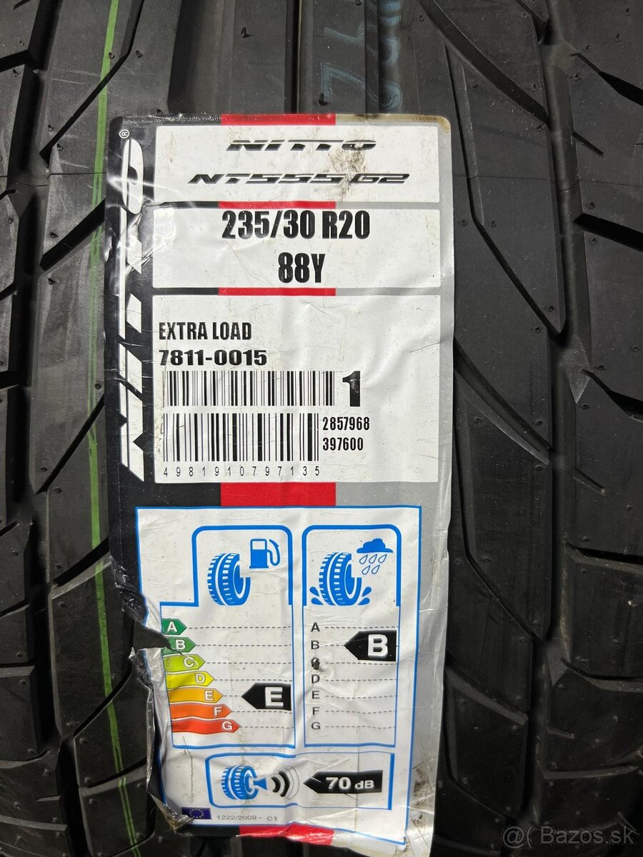 Letné pneumatiky nitto 235/30R20 - 4