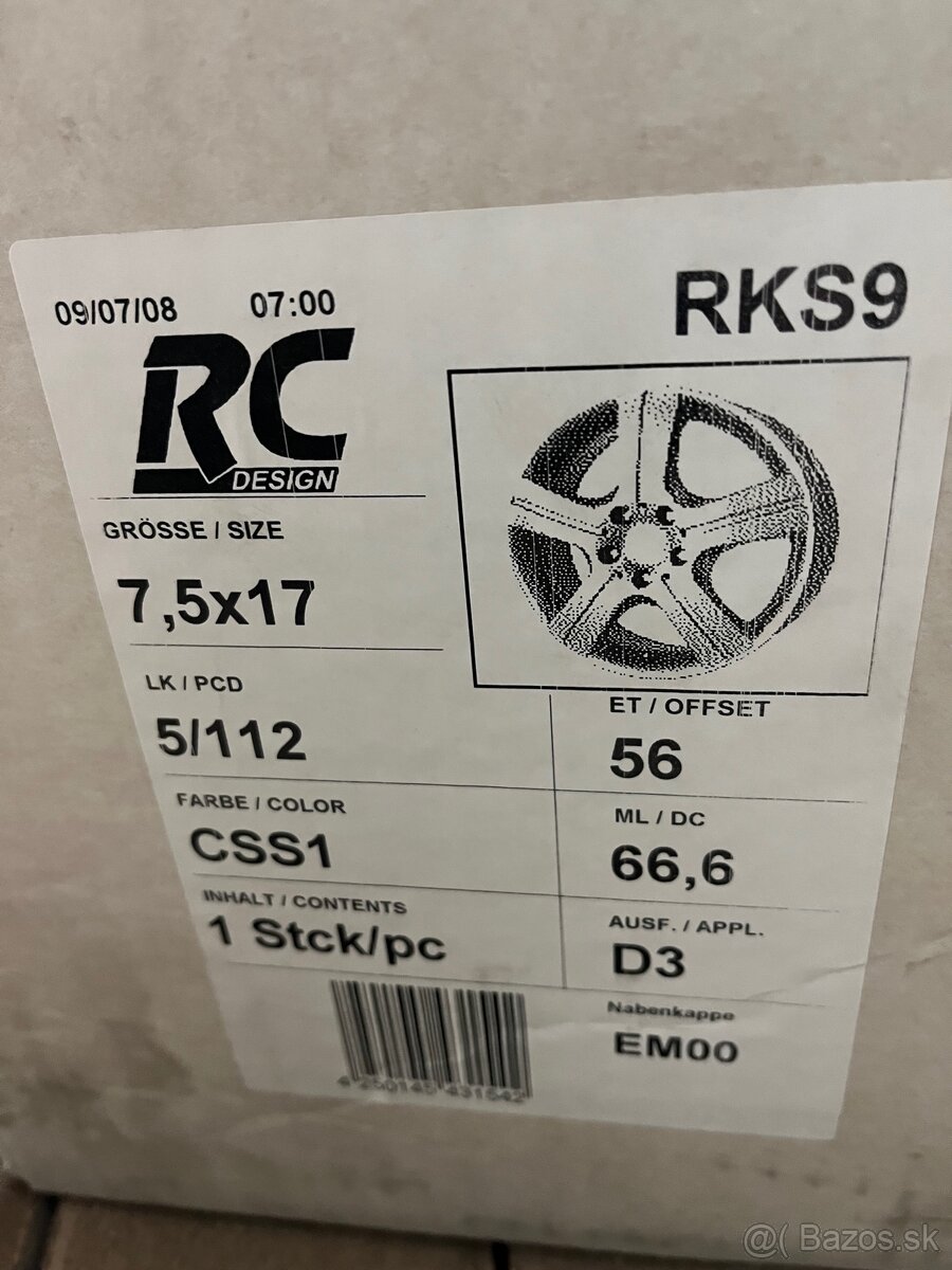 1x nový Alu disk 17 na Mb a iné - 4