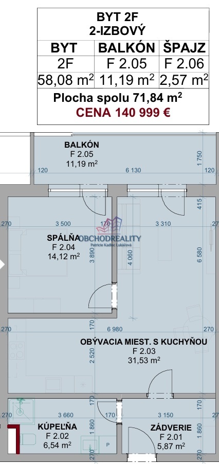 GREEN SIDE IX. - 2 - izbové byty s balkónmi - 4