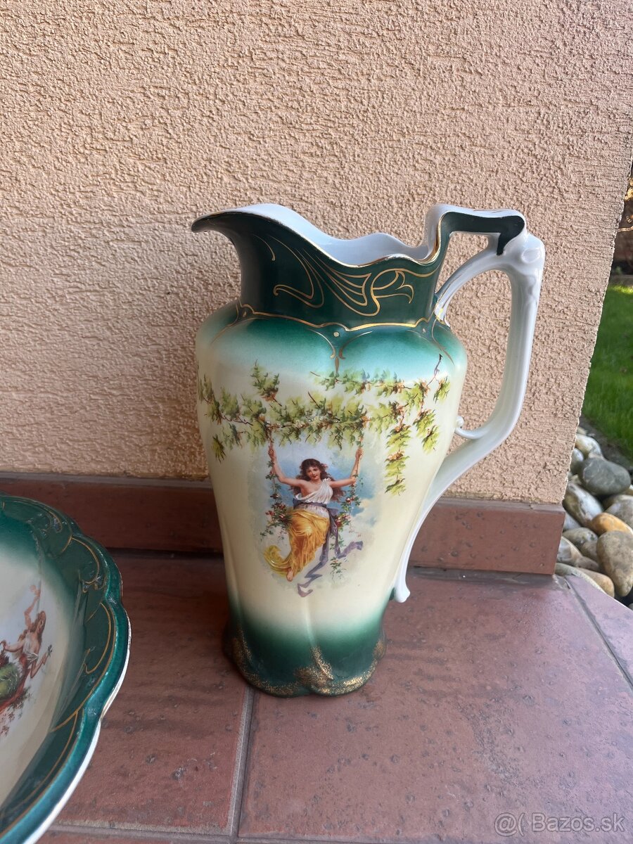 Starožitné umývadlo s džbánom - 4