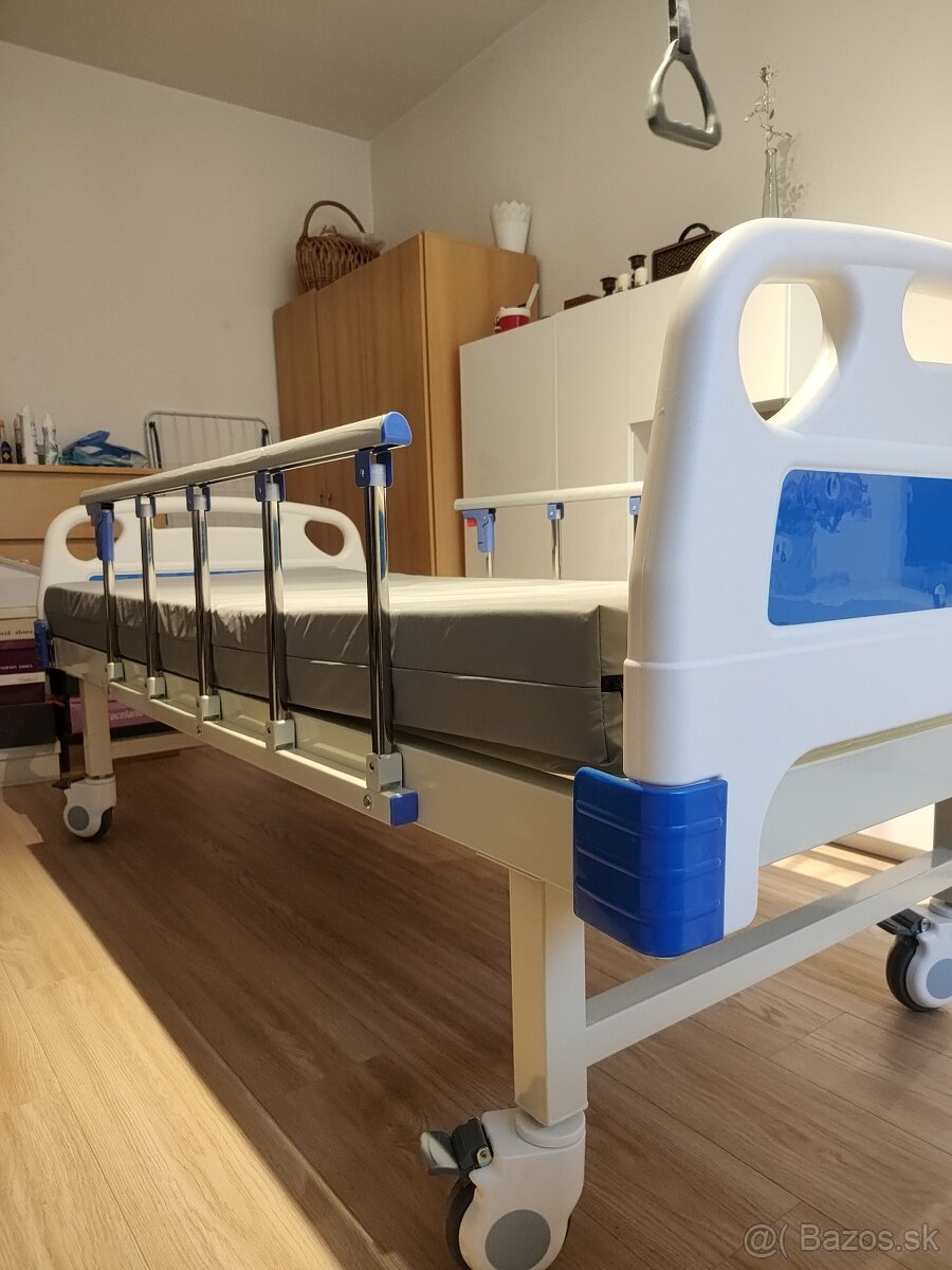 Nová polohovateľná posteľ s matracom - zdravotnícka pomôcka - 4