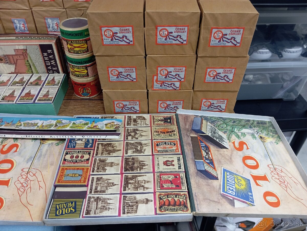Staré zápalky. SOLO Sušice - 4