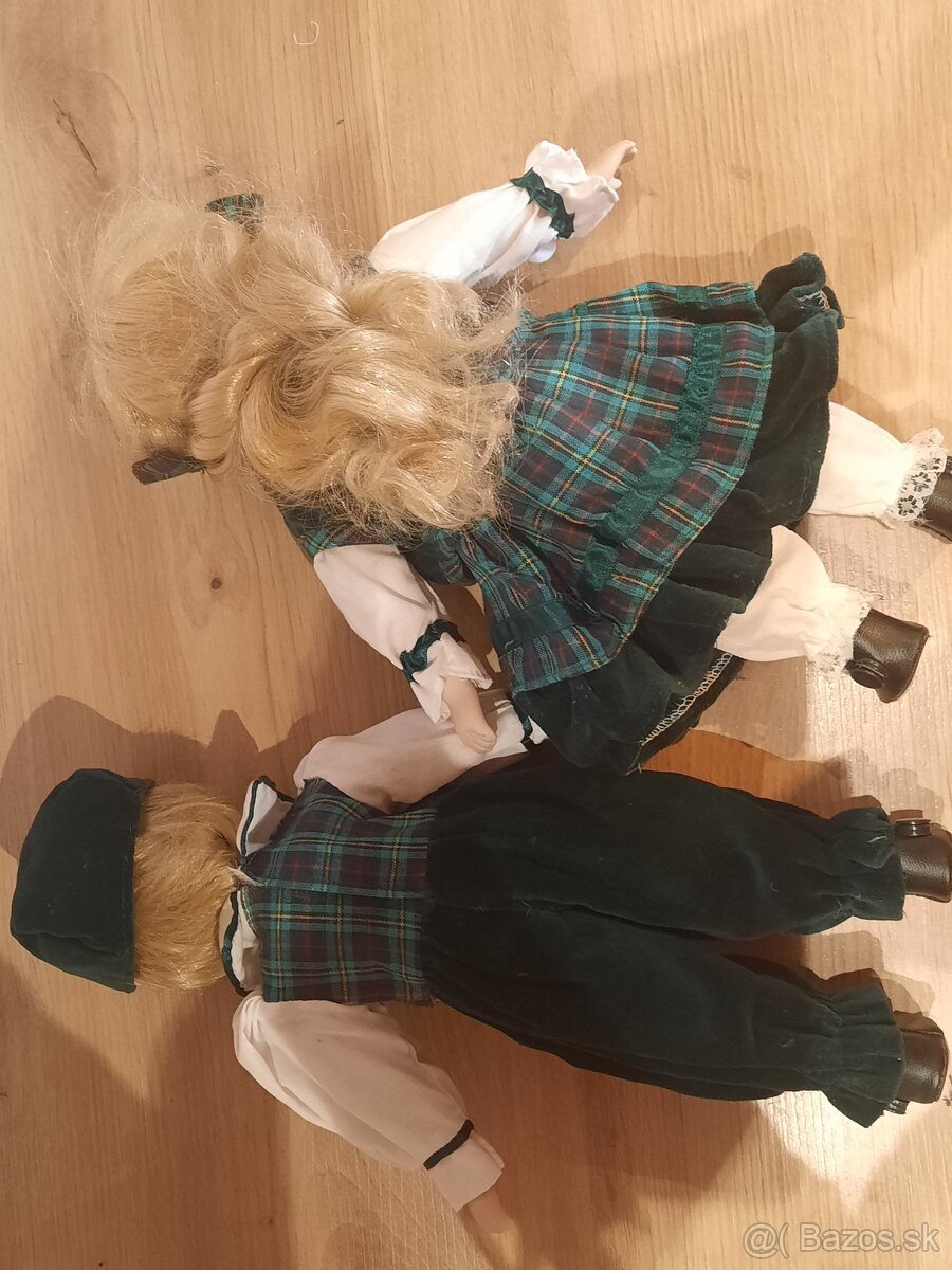 Bábiky porcelánové 30 cm do páru - 4