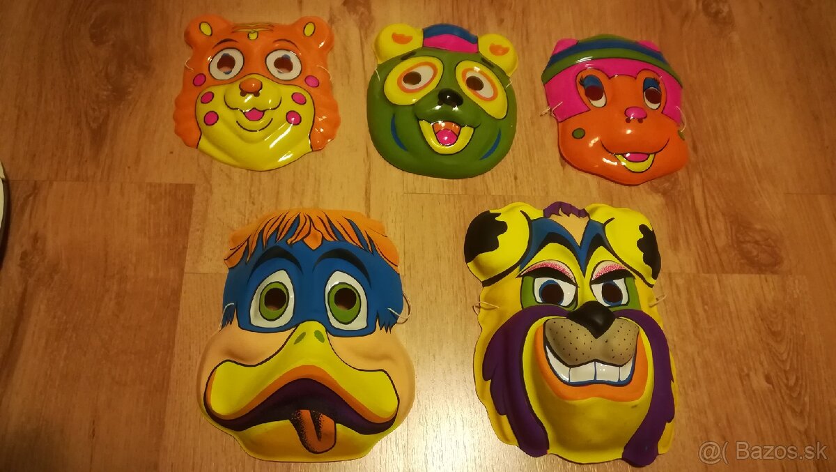 Masky karnevalové -retro - 4