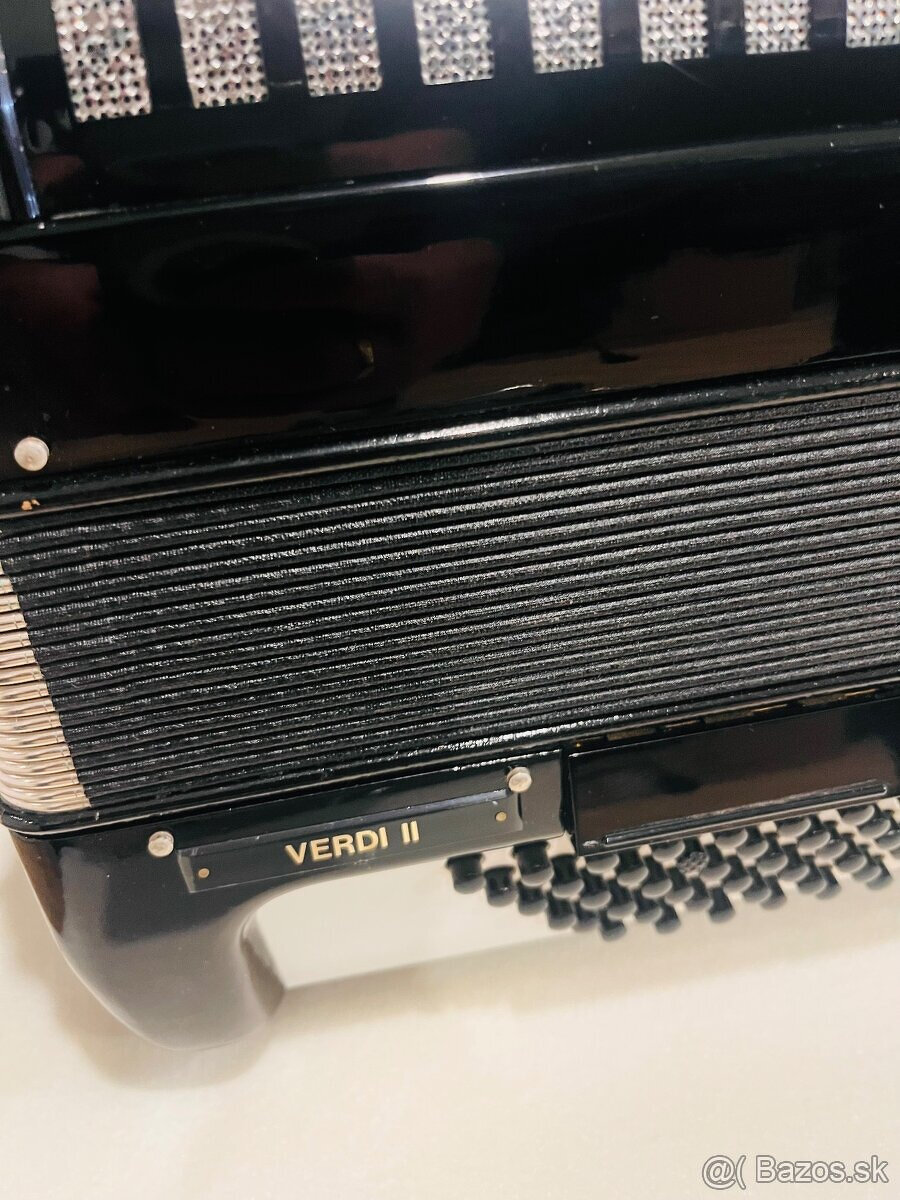 Predám akordeón Hohner Verdi II N- 96 Basový - Made in Germa - 4