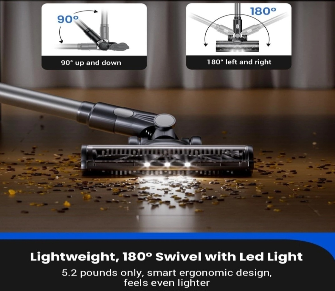 Vynikajúci Tyčový Vysávač PROSCENIC P11 MOPPING až 45kPa - 4