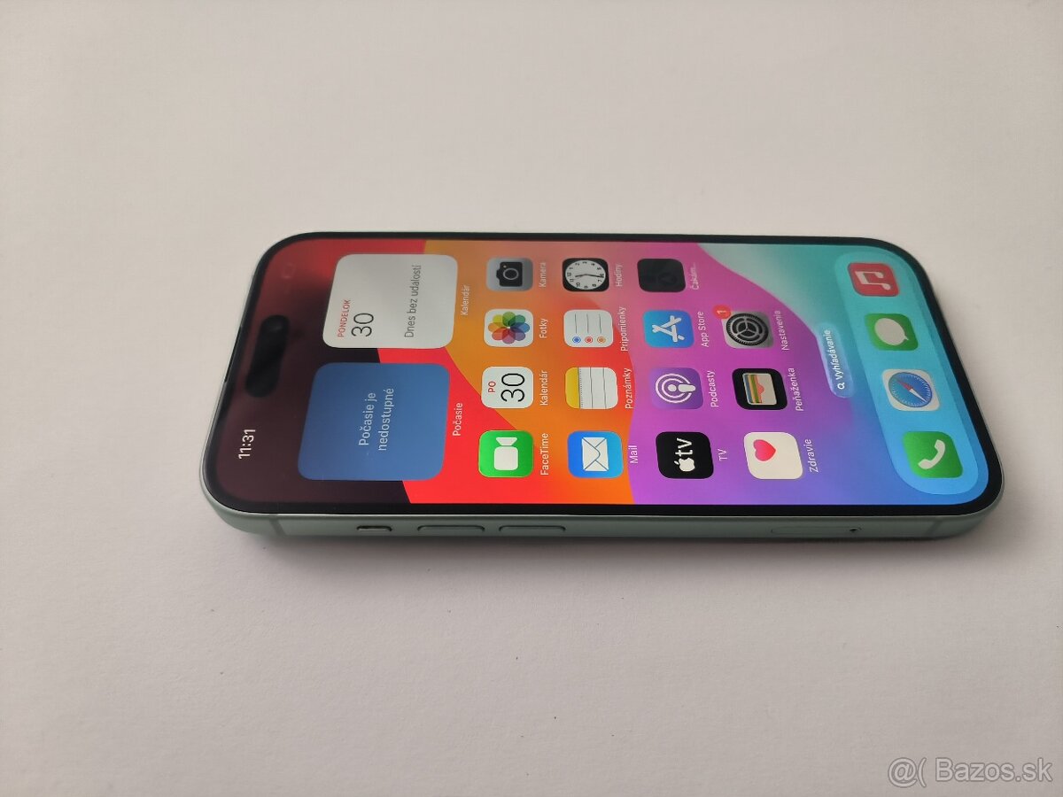 apple iphone 15 128gb Green / Batéria 100% - 4