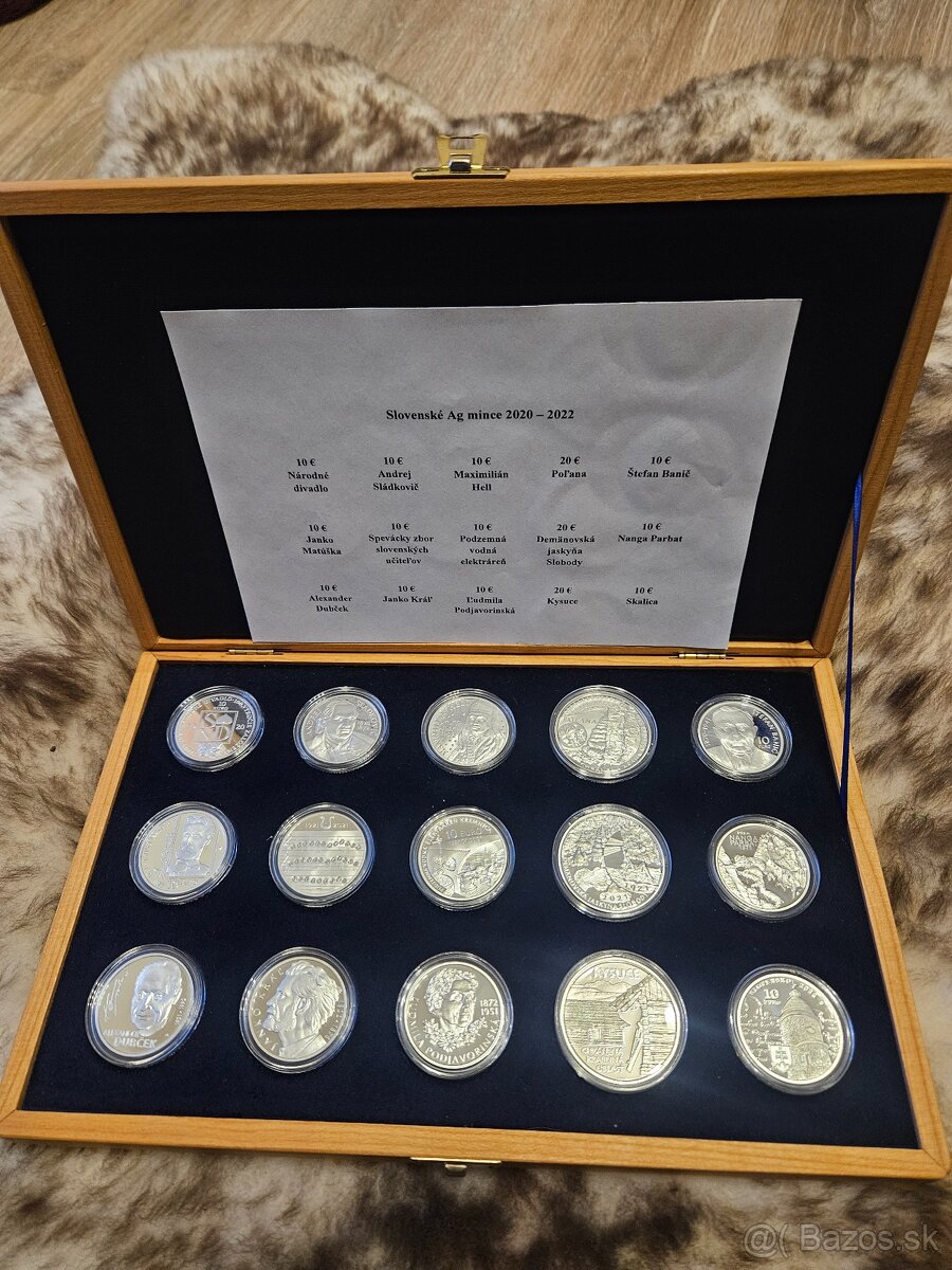 Slovenské strieborné euromince Proof - 4