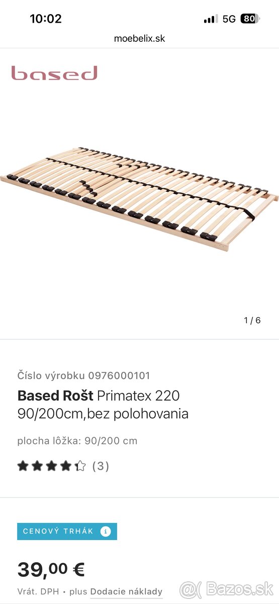 Manželská posteľ Cadore - 4