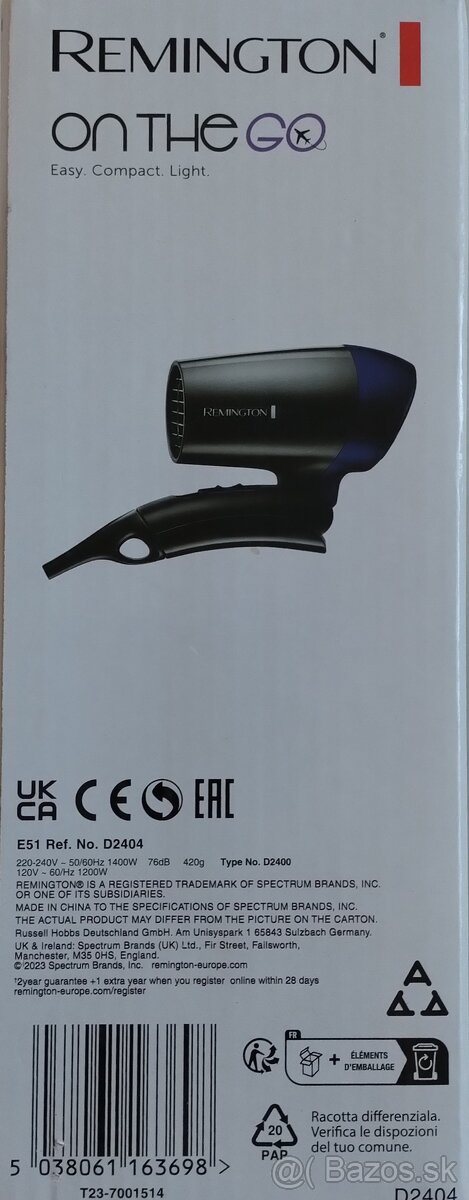 Fén Remington nový - 4