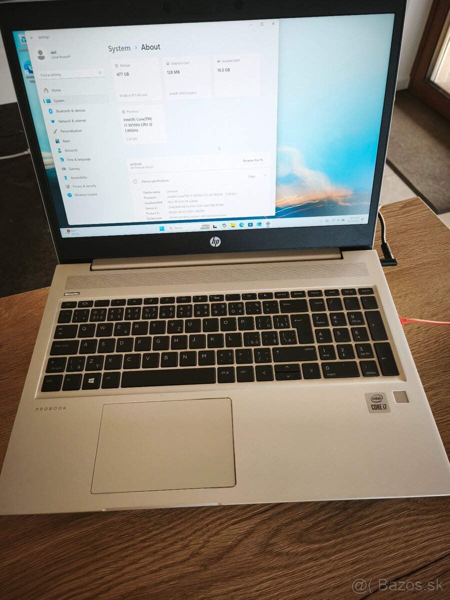 HP ProBook 450 G7, i7, 16 RAM, 512 ssd - 4