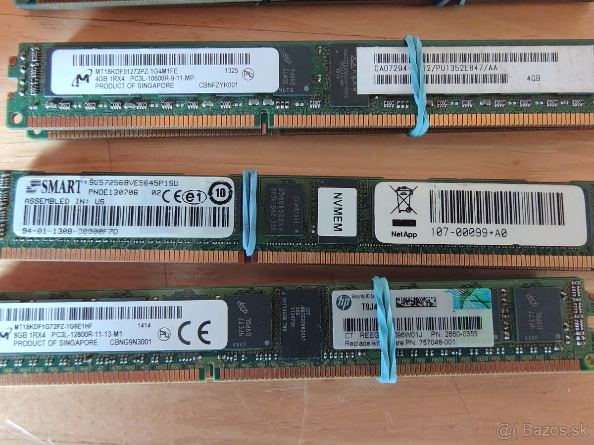 Serverové DDR3 RAM Pamäte - BULK - 4