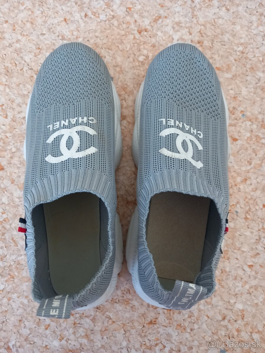 Sivé tenisky Chanel v.37 - 4
