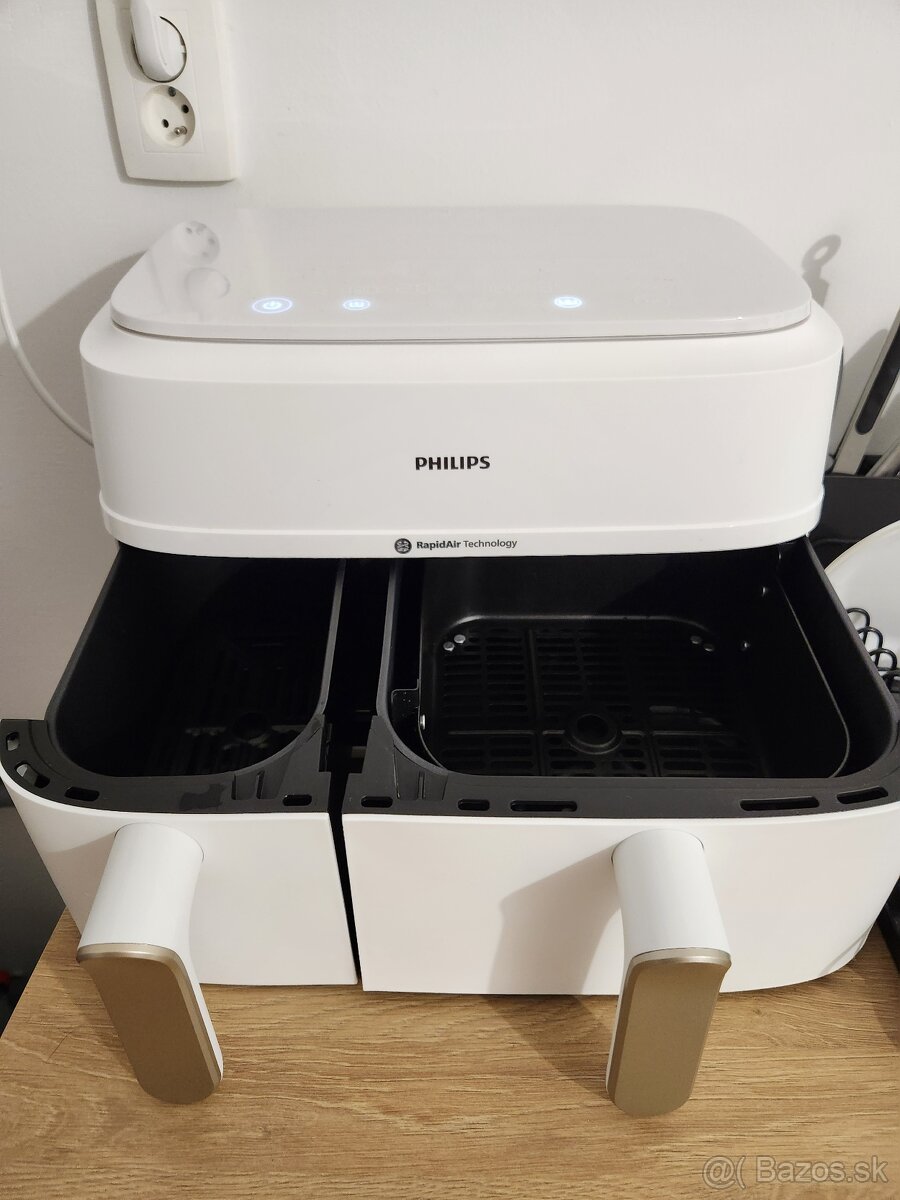 Fritéza teplovzdušná Philips Airfryer Dual Basket 9 l, NA353 - 4
