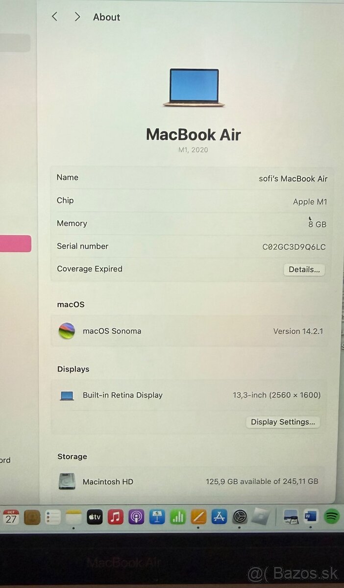 Macbook Air 13’ Apple M1 8GB - 4