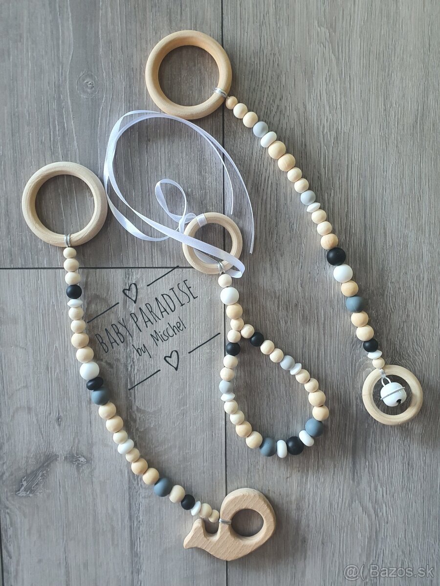 Drevená hrazda / hrazdička pre bábätko - 4