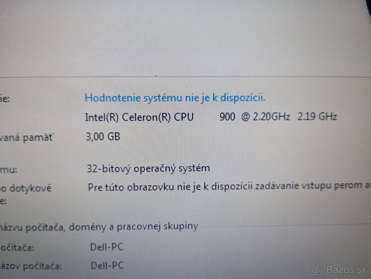 predám DELL VOSTRO 1520 , WINDOWS 7 32bit - 4