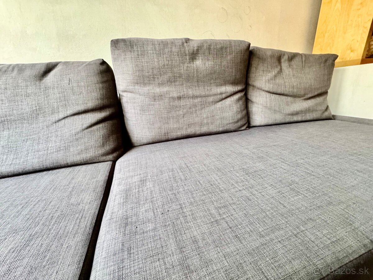 Rohová rozkladacia sedačka s uložným priestorom - 4