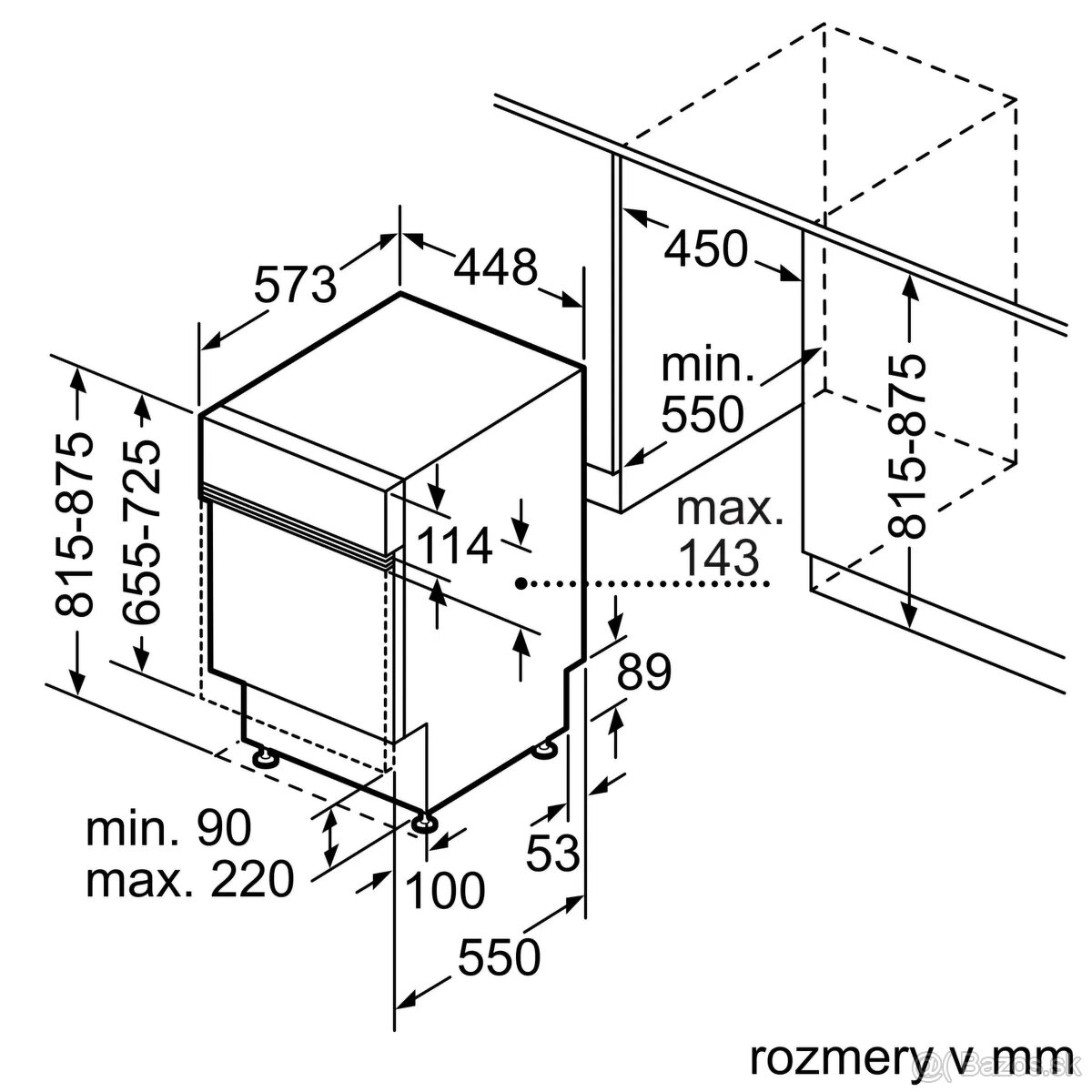 Predam 45 cm umyvacku Bosch 6 seria SPI6ZMS29E - 4