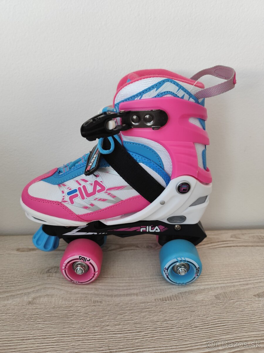 Kolieskové dvojradové korčule 35-38 + chraniče - 4