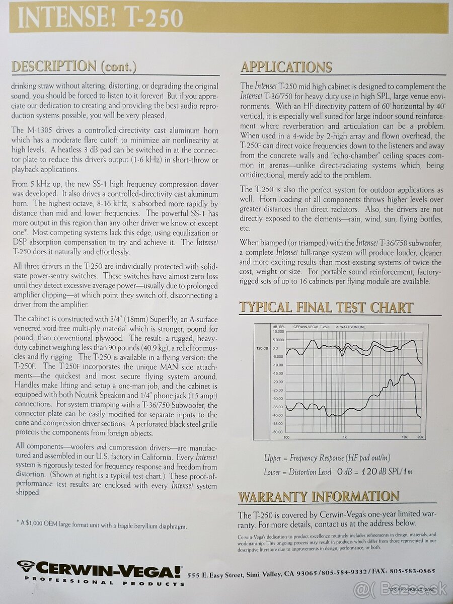 Predam Cerwin Vega 2ks,T 250 a 2ks,MT-102 - 4