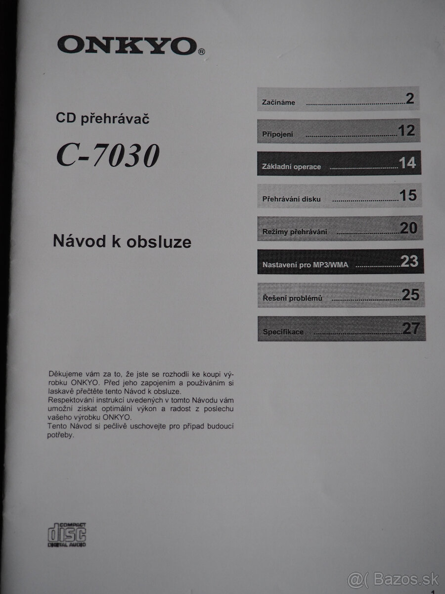 CD prehrávač Onkyo - 4