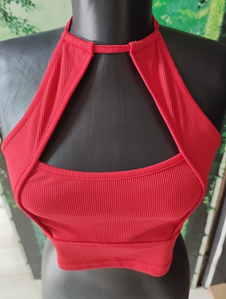 červený top S/M nový - 4