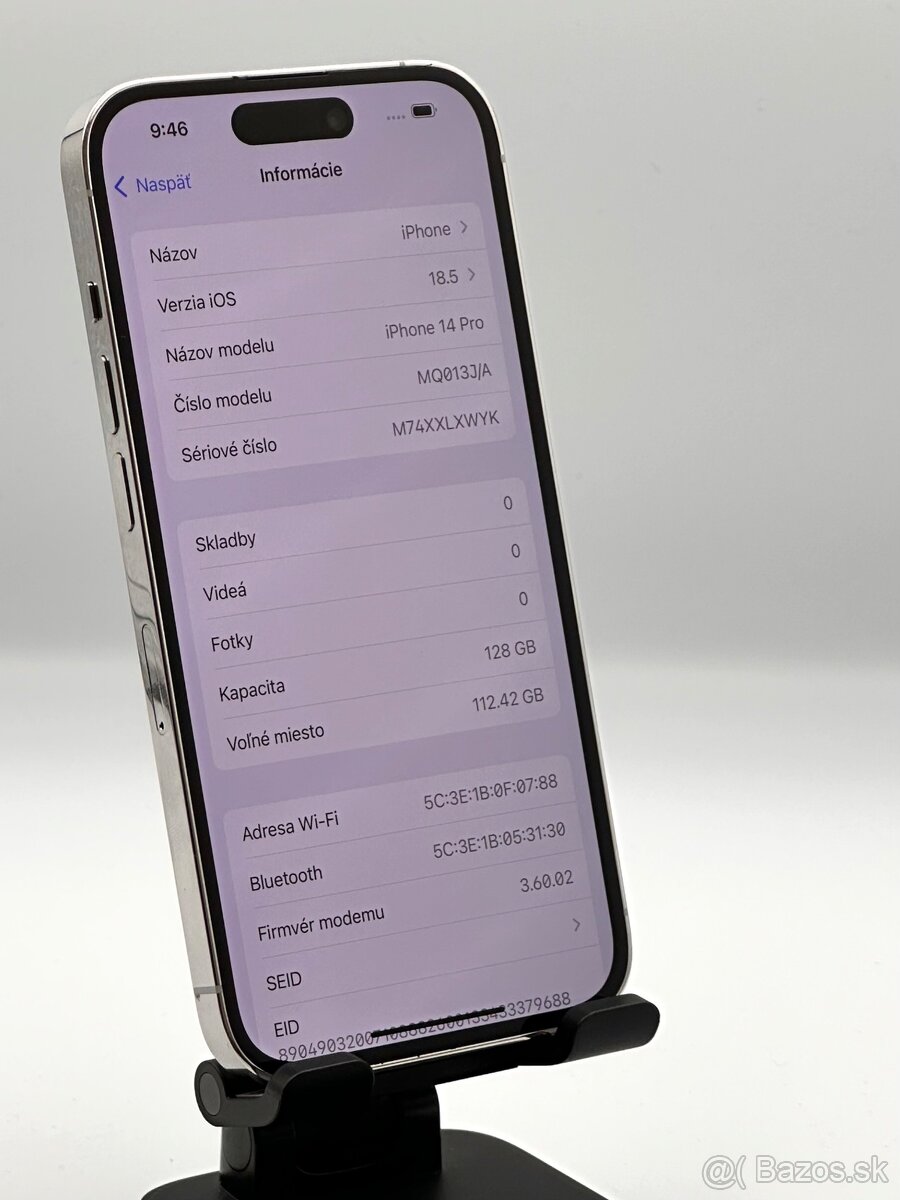 eshop Hellou / iPhone 14pro 128GB Silver / TAKMER NOVÝ - 4