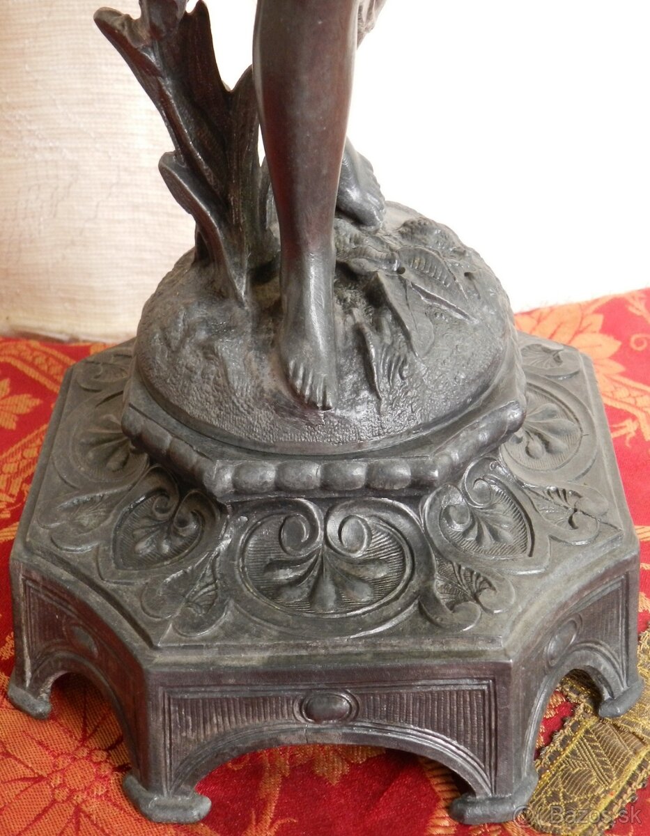 Stolná lampa v secesnom štýle 2. pol. 19 stor. - 4