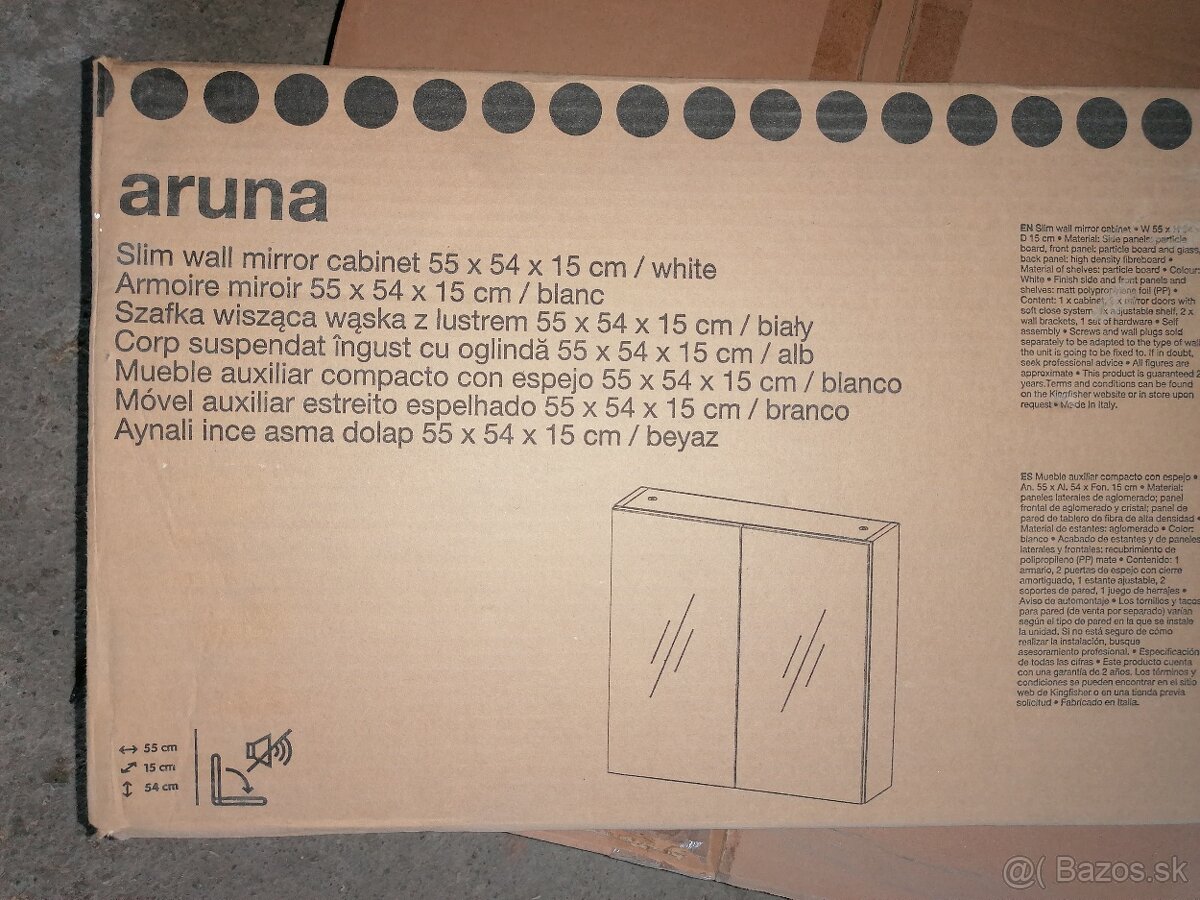 Umývadlo, skrinka pod umývadlo, zrkadlo. - 4