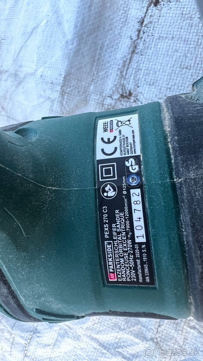 Excentrická brúska Parkside PEXS 270 C3 - 4