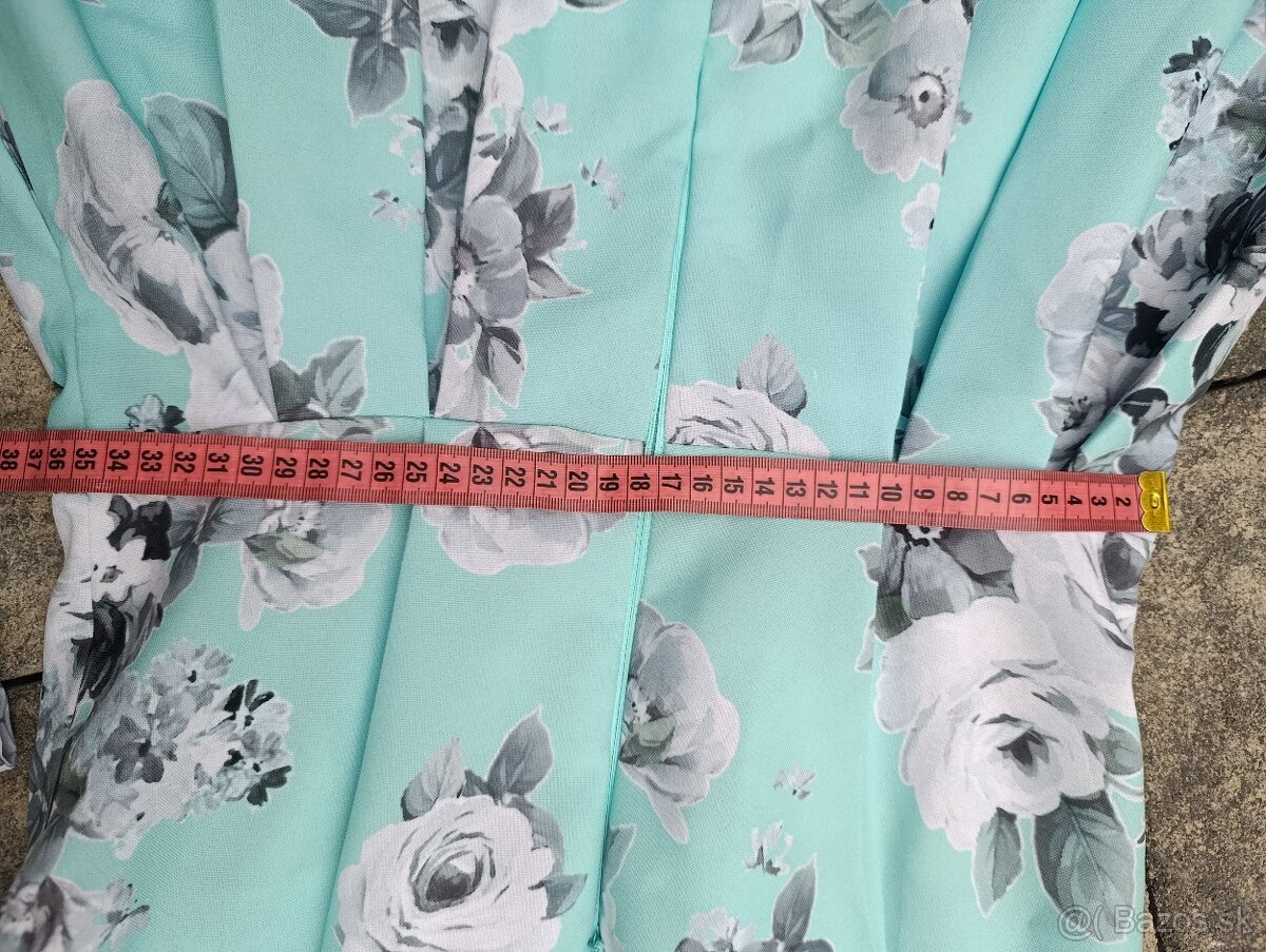 Kvetinové dlhé šaty - 4