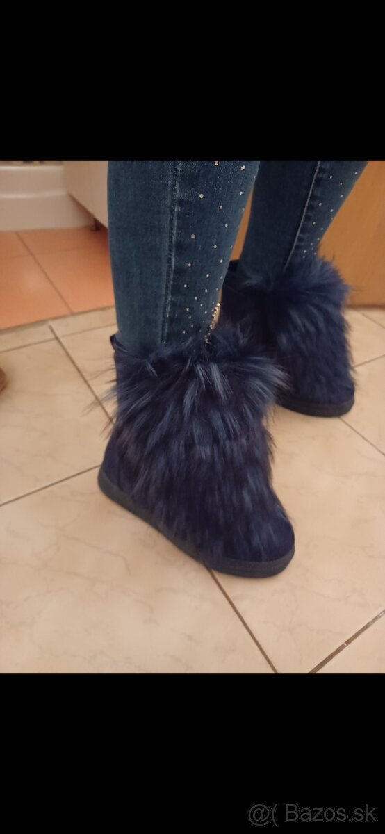 Kožušinové čižmy č.38-NOVÉ - 4