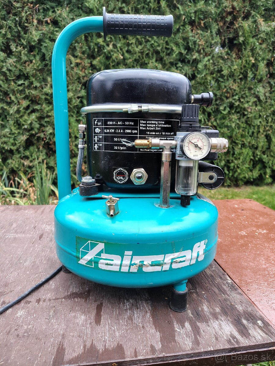 Olejový prenosný kompresor Aircraft Airboy Silence 50PRO - 4